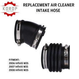 Air Intake Hose Fits for 2006 2007 2008 Infiniti M35 3.5L Engine Air Intake Boot Tube Duct REPLACES # 16576-EG00A 16576EG00A