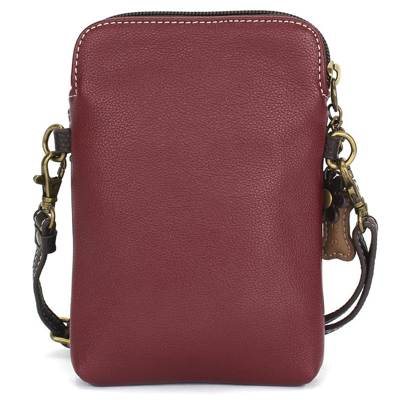 CHALA Cell Phone Crossbody Purse-Women PU Leather/Canvas Multicolor Handbag with