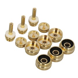 Tihebeyan Trumpet Valve Finger Button Cap and Rod Set, with Abalone Shell for Repair Replacement for Old Parts Easy Installation Exquisite Button Sturdy Metal