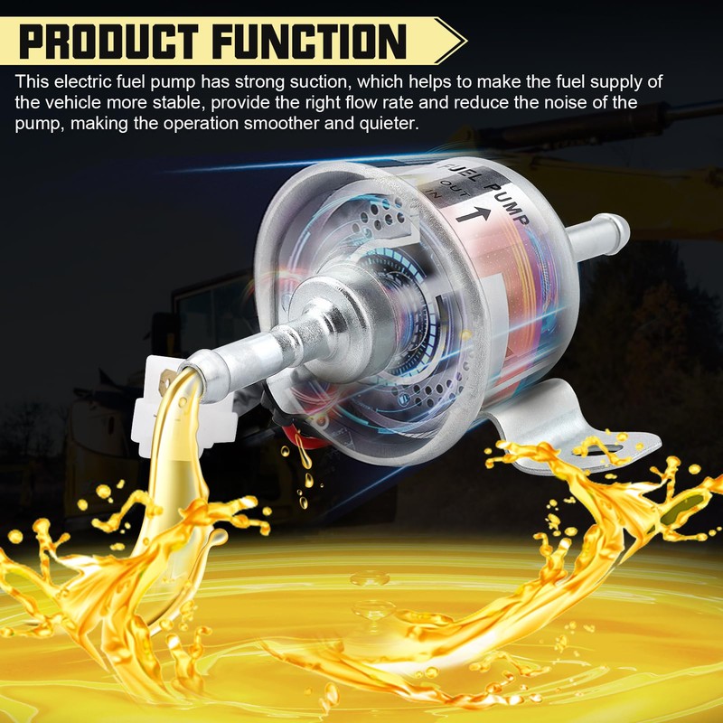 12V Electric Fuel Feed Pump 129612-52100 Replacement for Yanmar 4TNV88