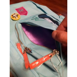 Jordi labanda girls book bag back pack jordi labanda s1 blue multiple pocket