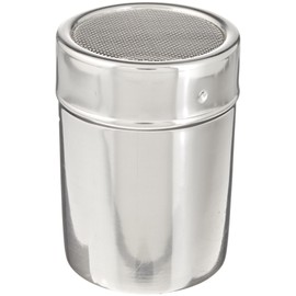 Metaltex Icing Sugar/Cocoa Tin of Stainless Steel, Silver, 7.3 x 7.3 x 9.3 cm