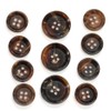 Set of 11 Sharp, Classic Mahogany Brown Buffalo Horn Suit