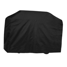 IWOWHERO Heavy Duty BBQ Grill Cover Durable Oxford Outdoor Barbecue Smoker Protector Dustproof Patio Furniture Cover for Garden and Home Black