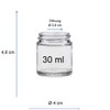 Viva Housewares Glass Jars with Lid, in Different Sizes /