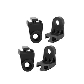 Oispyer 4PCS Electric Radiator Fan Mounting Kit, L Shape Fan Bracket Feet Mounts Legs Install Tabs Universal Plastic Vehicle Engine Radiators Intercooler Cooling Fan Mount Tab