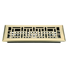 sourcing map 4" x 12" Floor Register, Heavy Duty Carbon Steel Adjustable Floor Vents Decorative Air Vent Covers for Home Bedroom Kitchen, Bronze