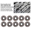 10Pcs Carbide Turning Inserts Coated Blade CNC Lathe Tool Holder