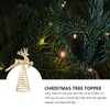 BESPORTBLE Reindeer Tree Topper Gold Tree Topper Glitter Christmas Tree
