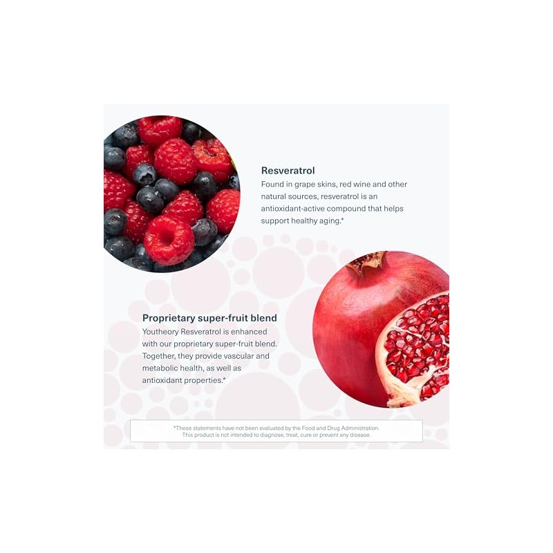 Youtheory Resveratrol Advanced Antioxidant Formula - 290 Tablets (72 Day