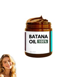 Pure Organic Batana Oil, Natural Honduras Batana Hair Oil, Hydrating Moisturizing Treatment for Thicker Fuller Hair & Scalp Care (1PCS)