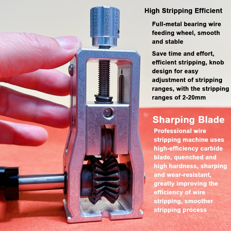 Portable Household Wire Stripper Aluminum Alloy Manual Wire Stripping Tool