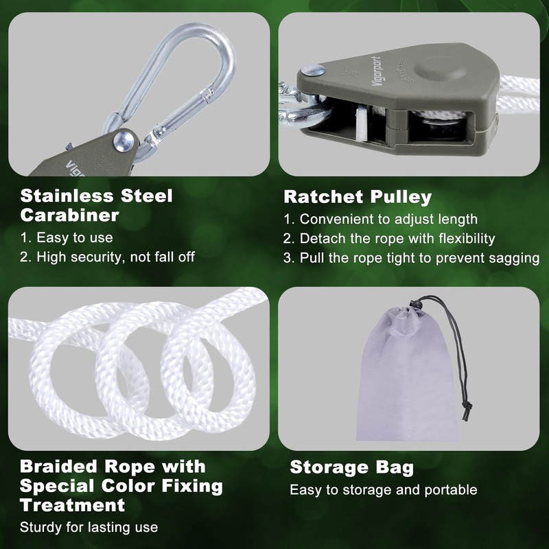 Vigorport Retractable Travel Clothesline, Portable Clothes Line Heavy Duty Rope
