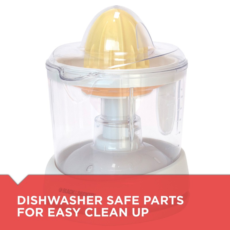 BLACK+DECKER 32oz Electric Citrus Juicer, CJ625, Pressure Activated, Adjustable Pulp