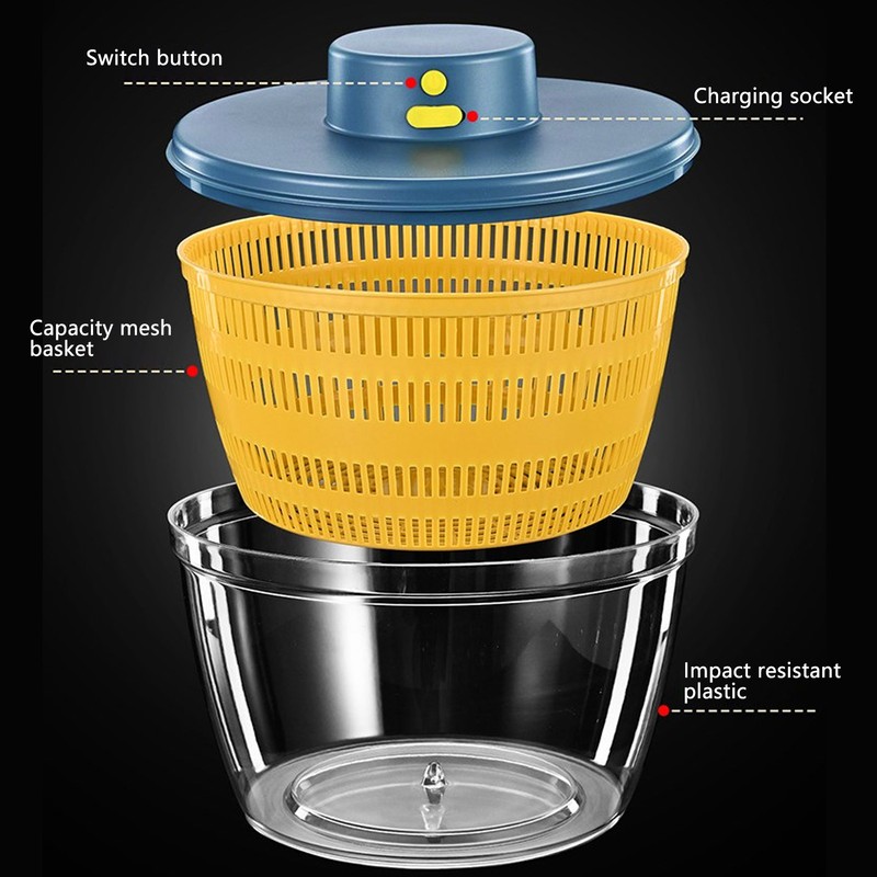 Vegetable Washing Machine Efficient Reliable Multifunctional Durable Fruit Spinner Dryer