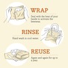 Bee's Wrap Food Wrap, Beige, 9.8 x 11.0 inches (25