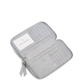 Vera Bradley Performance Twill Large Smartphone Wristlet with RFID Protection, Cloud Gray Paisley