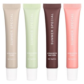 Lip Butter Balm Kit – Hydrating & Nourishing Tinted Lip Balm with Shea Butter & Avocado Oil – Lightweight, Non-Sticky, Glossy Lip Care for Soft & Smooth Lips