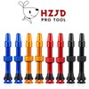 2PCS Bike Tubeless Presta Valve Stem, Red, Integrated Core Removal