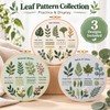 Embroidery Starter Kit for DIY Crafting – 3-Piece Cotton Leaf