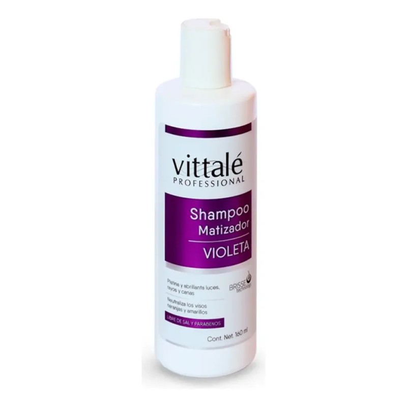 Vittale Shampoo Matizador Elimina Visos Amarillo Del Cabello
