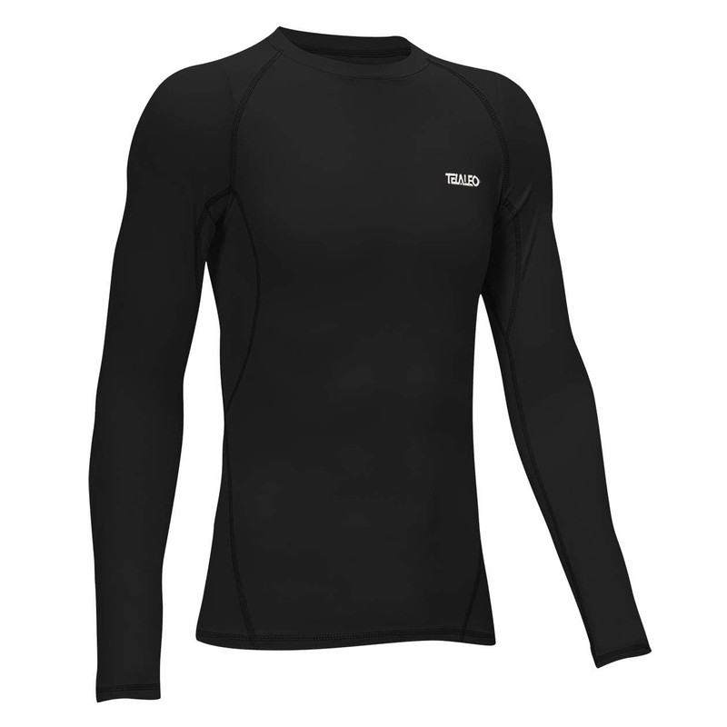 TELALEO Boys' Girls' Long Sleeve Compression Shirts Thermal Fleece Lined