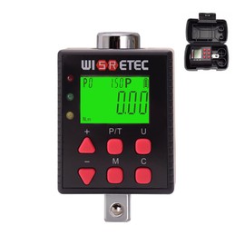 Digital Torque Meter Digital Backlight Display Wrench Torque Tester Two Working Modes Adjustable Five Units Switchable with Buzzer and LED Indicator Light Function