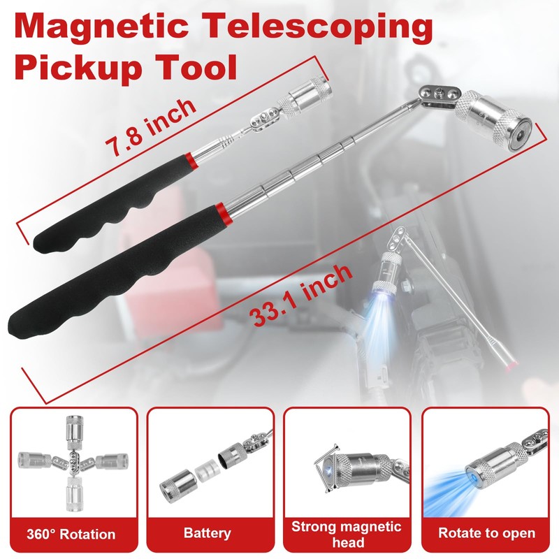 17Pcs Hook and Pick Tool Set with Scraper Auto Clip
