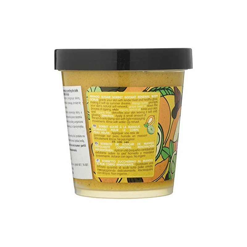 Organic Shop Mango Sugar Sorbet Instant Renewal Body Scrub, 450