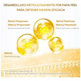 Papa Feel Crema Facial Retinol 30g Antiarrugas Todo Tipo Piel Noche