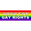 CafePress Honk for Gay Rights Rectangle Car Bumper Magnet