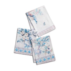 Maison d' Hermine Kitchen Towel 100% Combed Cotton Premium Set of 3 Kitchentowels Easter Tea Towels (20"x27.50") for Table Cleaning, Dining, Buffet Parties & Wedding Use - Peacock Utopia