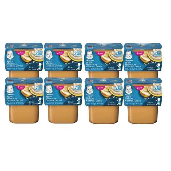 Gerber Baby Food, 2nd Foods, Apple Banana with Oatmeal 8