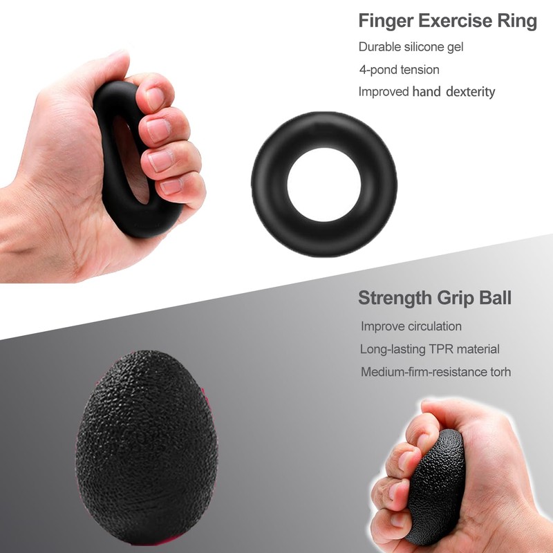 Grip Strength Tester Set – 8PCS Hand Dynamometer (400 lbs/180