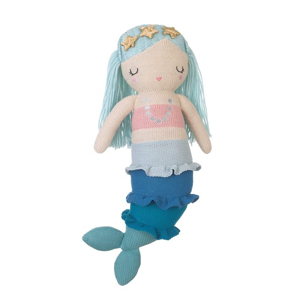 NoJo Sugar Reef Mermaid Super Adorable Mermaid Plush Doll, Aqua, Teal, Pink