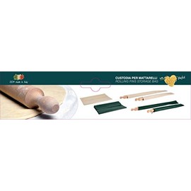 MAAJ Bag for Mattarello Pasta Wood as Protection for Storing Lengths 53/73 cm - Made in Italy (53 cm Cotton)
