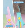 GAUENEEN 8 Pack Plastic Safety Scissors, Preschool Training Scissors, Children