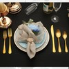 KOOMADE Silverware Sets with Steak Knife - 24 PC Stainless