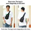 JIMYAO Crossbody Sling Bag for Men & Women, Waterproof Lightweight