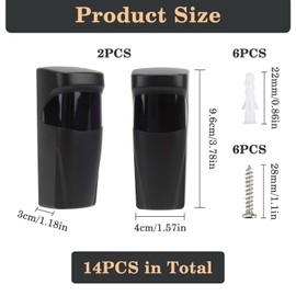 Pair of Infrared Sensors, Light Barrier Infrared Sensor for Automation of Garage Doors, IP55 Waterproof Transmitter Receiver, AC/DC 12-24V, Electromagnetic Protection, Sun Protection, 20 Metre Range