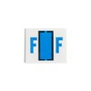 Smead 67076 A-Z Color-Coded Bar-Style End Tab Labels Letter F
