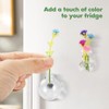 GOOZADA 6 Pack Mini Vase Glass Magnets, Cute Magnetic Fridge