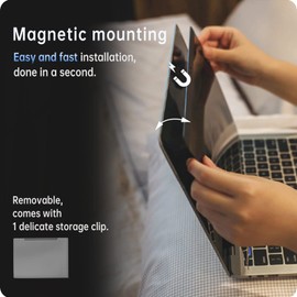 Peslv Privacy Screen Compatible With Macbook 12 Inch (2012-2017), Magnetic Removable Anti Blue Light Glare Filter Private Matte Screen Protector for Mac 12in Laptop Computer(Model A1534 A1931)