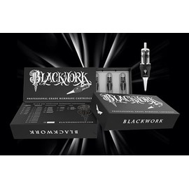 Blackwork Worldwide - Sterile Membrane Safety Cartridge Needles - Round Liners, Tight Round Liners,(20 Per Box) (12/07-RL-T-LT)