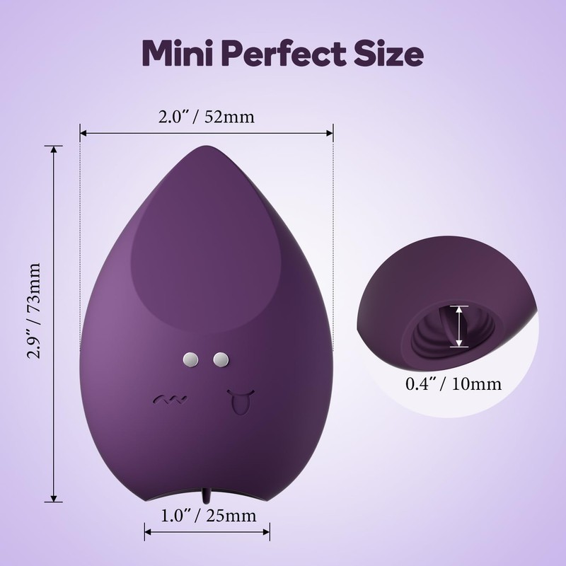 MANFLY Electric Travel Massager, Powerful - Waterproof - Handheld Mini