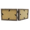 Smiling Art Double Wooden Photo Frame Folding Double Frame