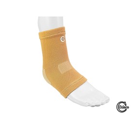 Solace Care Advanced Elastic Knitted Orthopaedic Ankle Support for Sprains - Ligament Damage Compression Brace - Elasticated Bandage (Beige)