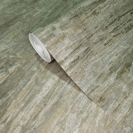 Wallpaper Taupe Bronze Metallic Faux Worn Distressed Fabric Plaster Textured 3D