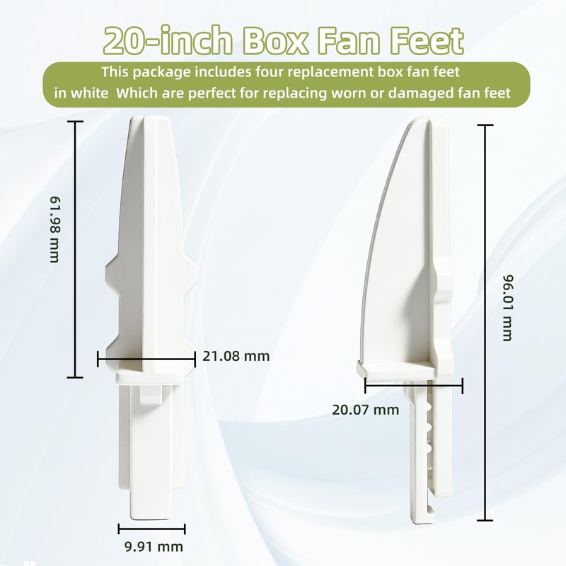 4 Pack Box Fan Replacement Feet for Lasko 20" Box
