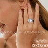 ZOOROO 2-Pack 14K Gold Plated Stacking Rings for Oura Ring